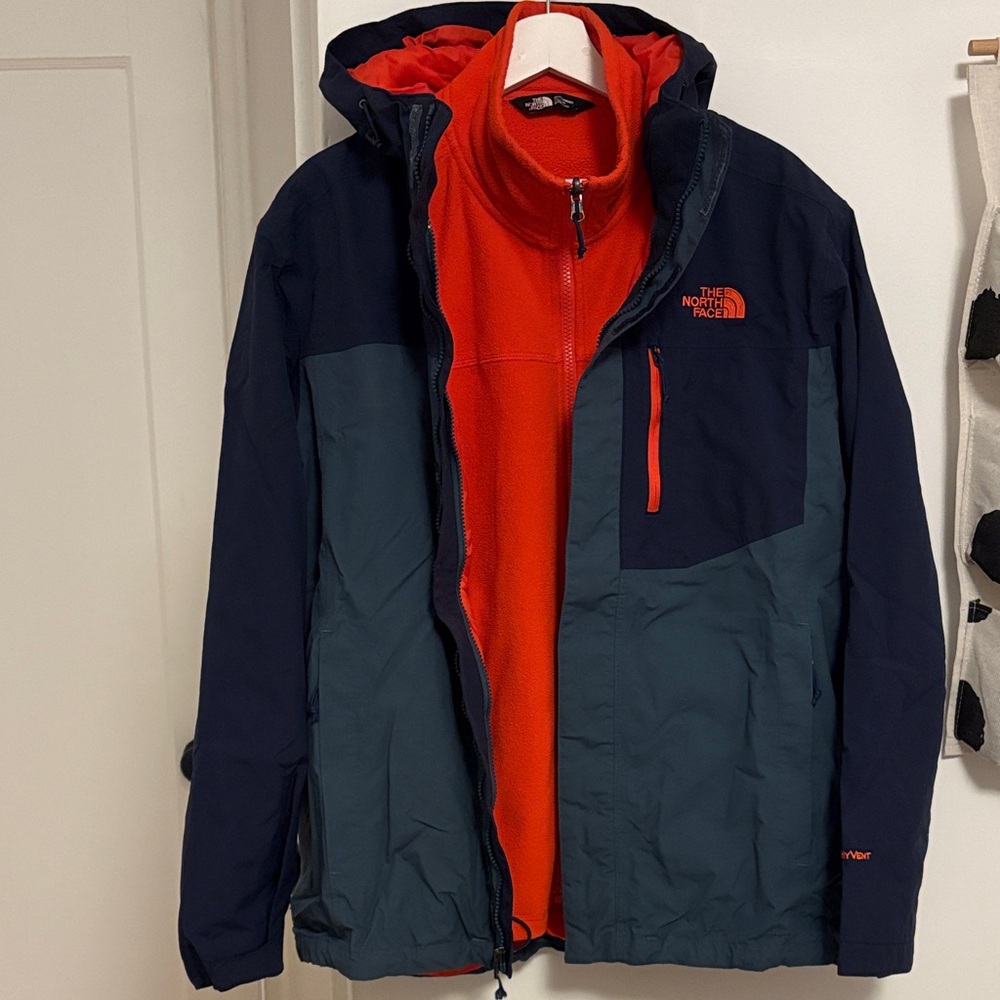 The North Face Atlas Hyvent 3in1 hooded Jacket Fleece